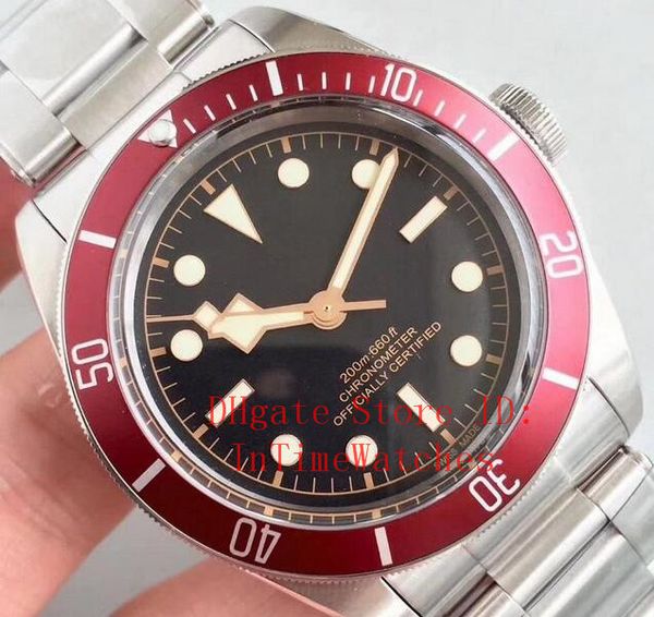 

4 styles luxury watches limited watches heritage black bay mens watches a2813 stainless steel automatic movement wristwatch m79230r m79230n, Slivery;brown