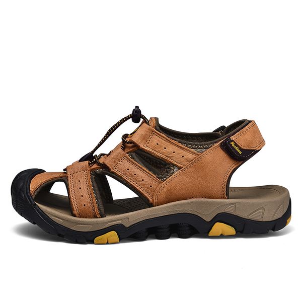 

retro hiking sandals men summer outdoor breathable sport shoe male non-slip casual trekking sandalias beach walking footwear