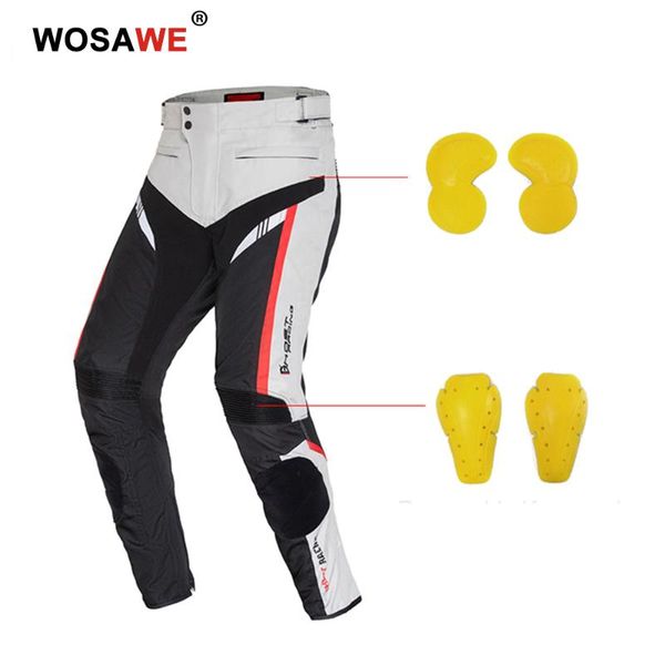 

ghost racing motorcycle pants mens hip protection sponge removable knee pads motocross thermal lining racing trousers