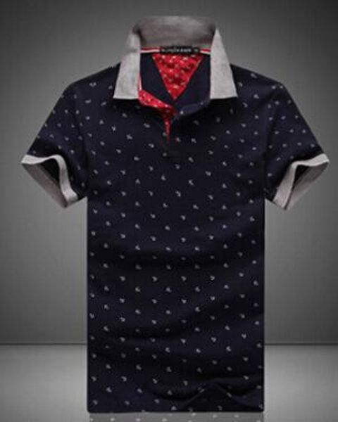 

новые мужские рубашки печатных 100% хлопка с коротким рукавом camisas стенд воротник мужчины рубашка m-3xl, White;black