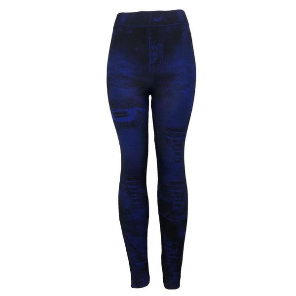 

yoga outfits women fashion super elastic tight-fitting imitation spring casual, yoga, workout jeans slim leggings high waist, White;red