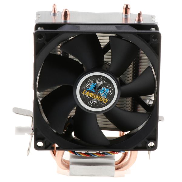 

4 pin cpu cooler cooling fan silent radiator double copper tube radiator