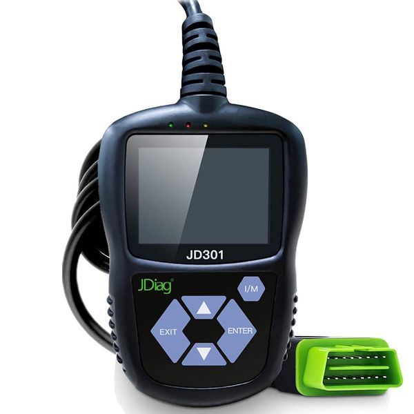 

jdiag jd301 obd2 scanner automotive engine fault code reader can diagnostic scan tool (black