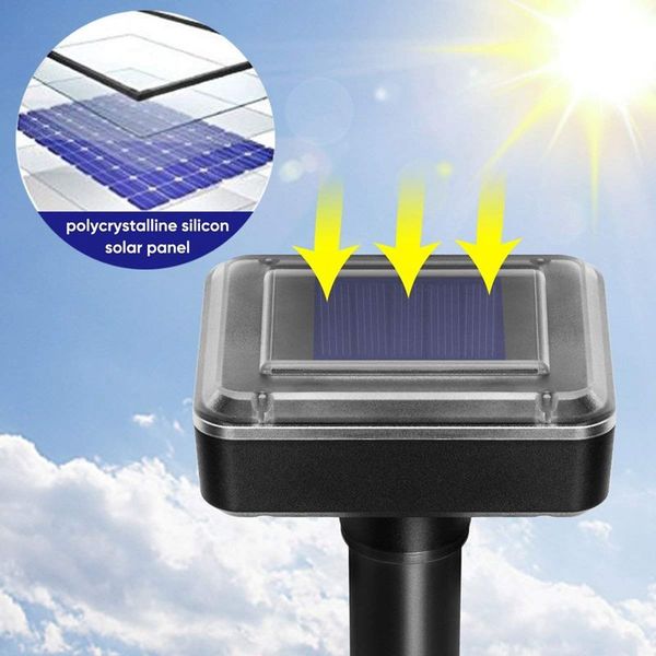 

solar powered mole repellent solar repel mole chaser mole repeller spikes for yard lawn garden waterproof other garden supplies
