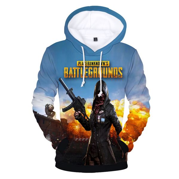 

kids hoodies 3d print playerunknown's battlegrounds pubg hoodies sweatshirts in boys girls lovely children long sleeve clothes, Black