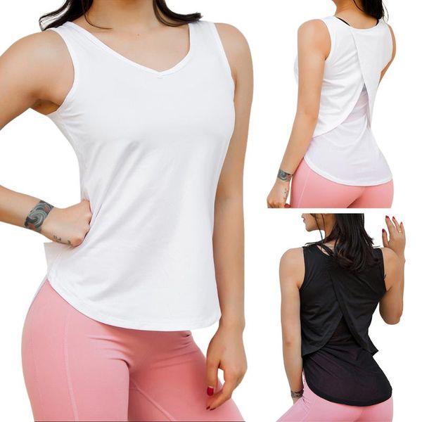 

mesh patchwork sports vest women yoga solid fitness breathable leisure tank active wear vest women clothing, White;red