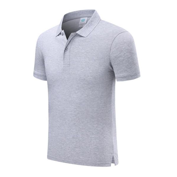 

sd 20043 cf new classic solid color short-sleeved men and women with comfortable and breathable gray polo shirt uniform, Black