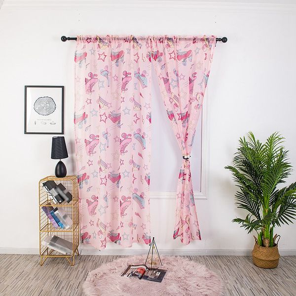 

sheer curtains window large curtain valance for bedroom living room home decoration panels rod pocket / grommet