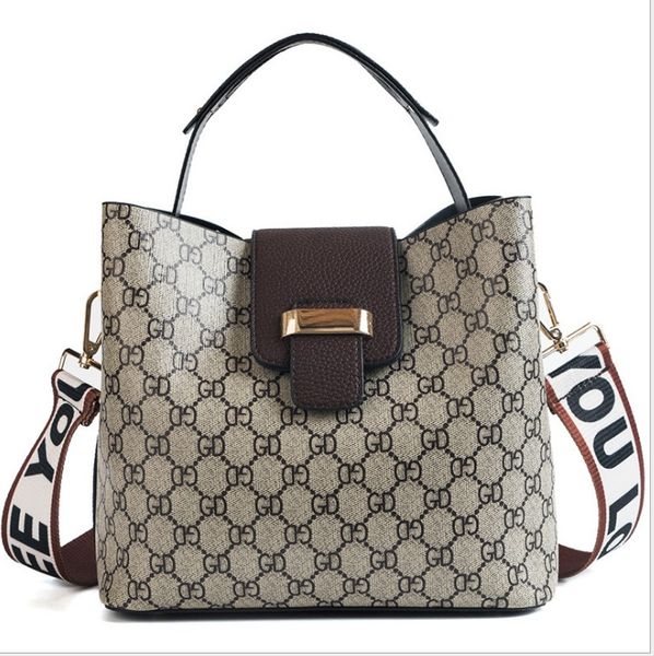 

new designer woman fashion bag print large one shoulder bucket bag cross bag factory direct 24*14*23cm 11645020