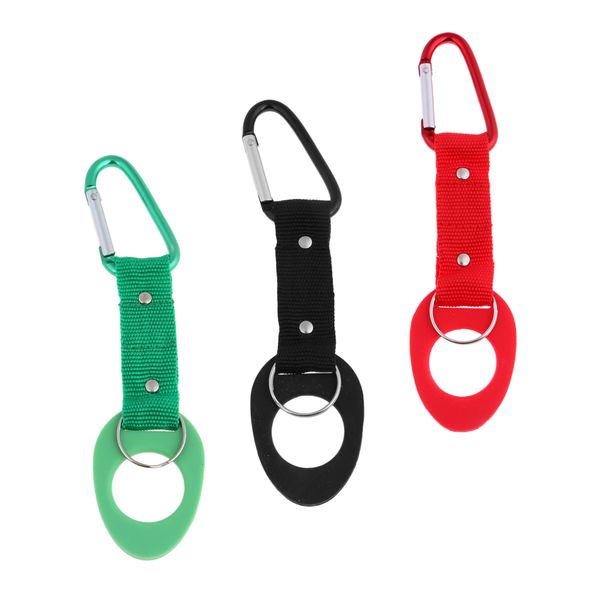 

3pcs water bottle carry hooks belt hanging strap webbing buckle clip holder