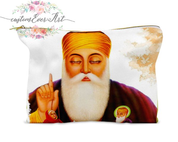 

guru nanak jayanti cosmetic bag cosmetic case pouch makeup bag cute travel for women gift