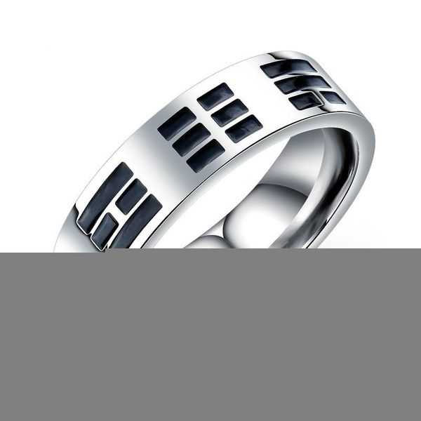 

1 pcs sell noble titanium band ring men gold anti-allergy smooth simple wedding couples rings bijouterie for man or woman gift, Silver
