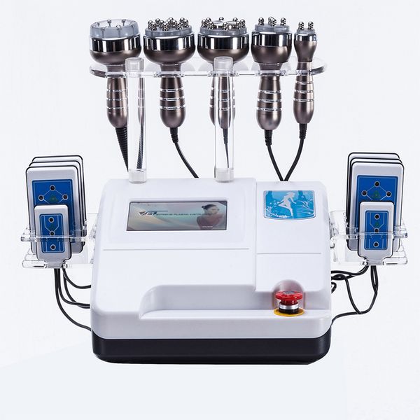 

6 in 1 40 k lipolaser vacuum cavitation body weight loss rf radiofrequency face lifting weight loss beauty machine