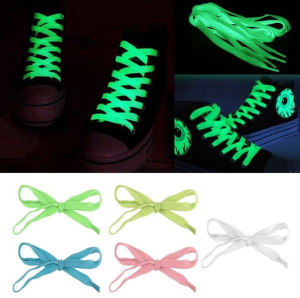 

Whosesale Fashion Flat Night Glow Shoelaces Luminous Shoelaces Rope Night Run Luminous Shoelaces