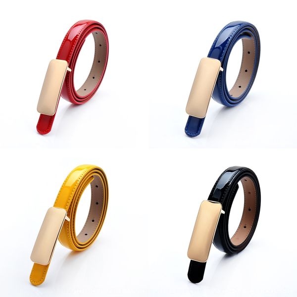 

women's thin casual pants dress patent leather leather women's dress thin belt casual pants belt, Black;brown