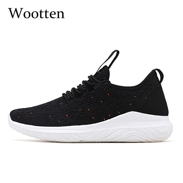 

2019 plus size men sneakers black trainers comfortable designer summer fashion mesh breathable men shoes casual #kt1828