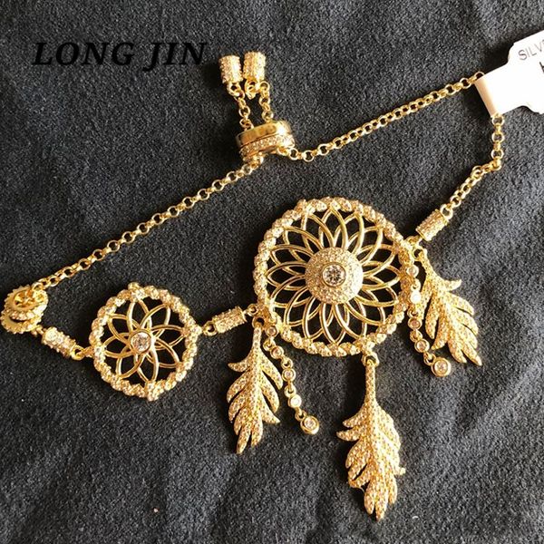 

european and american bracelet tassel dream catcher shiny zircon personality temperament female exaggerated fashion jewelry, Black