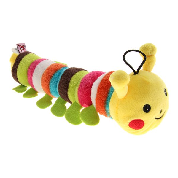 

pet cute caterpillar training toy dog squeaker squeaky toys cat chew play toys