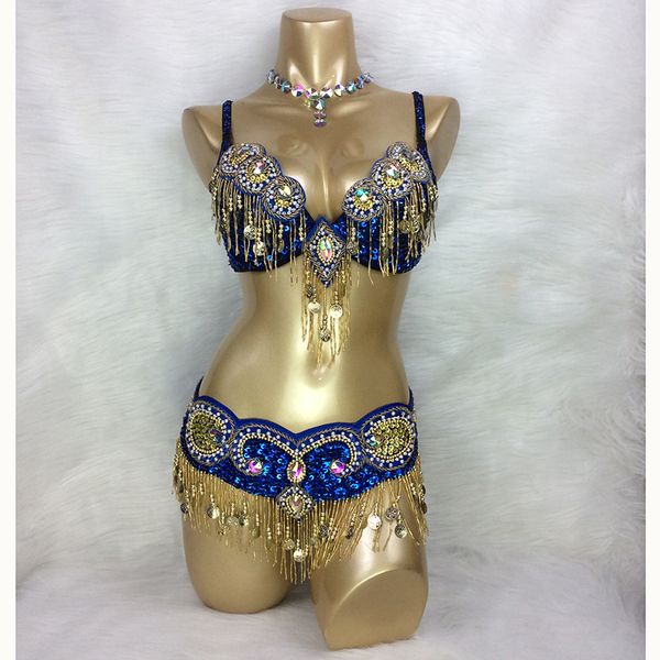

belly dance costume wear bar+belt 3piece/ set bar party nightclub ladies belly dance costumes women stage show wear, Black;red