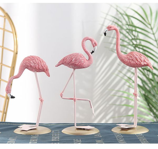

hight quantity flamingo ornaments ins wine cooler book case decoration fashion wedding living room decor frieng gift cute animal