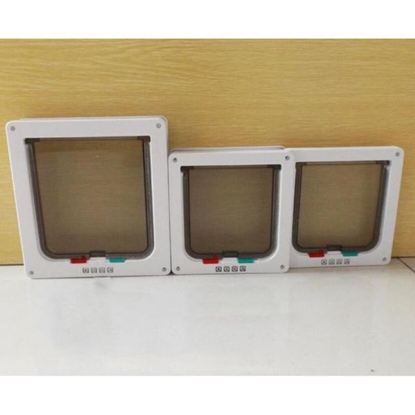 

security cat dog door control entrance exit pet hole mate 4 way locking glass fitting flap kennels pens
