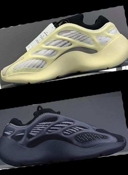 

700 v3 azael luminous gray black kanye west basketball shoes 3m og glow in dark designer fashion mens sports running sneakers season