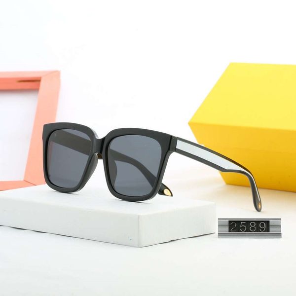 

summer sunglasses for man womens sunglasses glasses uv400 2589 5 colors optional highly quality with box, White;black