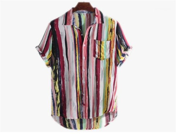 

tees mens casual relaxed summer mens designer shirts fashion multi print short sleeve asymmetrical shirts, White;black