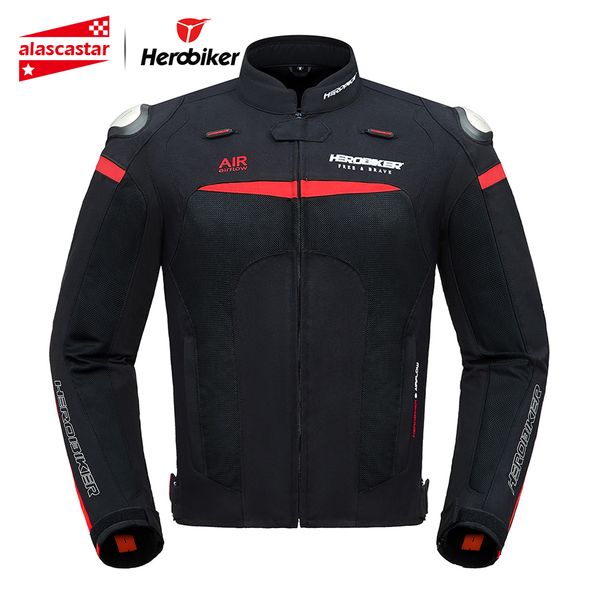 

herobiker летний мотоцикл куртки мужчины дышащая сетка jaqueta chaqueta мото куртка мотокросс езда защита мотоциклов