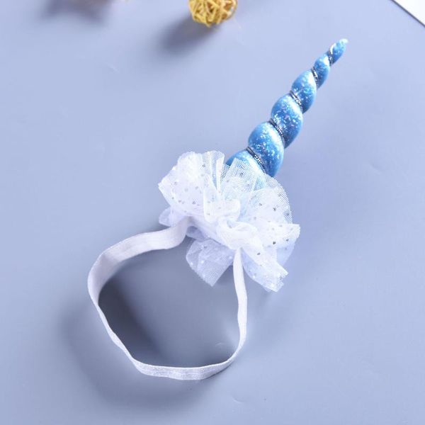 

unicorn headband hairpin children lace headband hair accessories children's day children's day gifts stage skirt headdress, Slivery;white