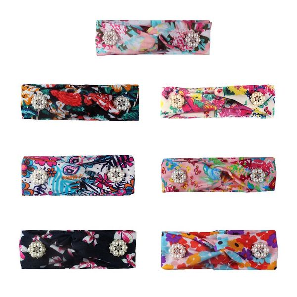 

women wide bow knot cross headband with button mask holder printing hair bands, Slivery;white
