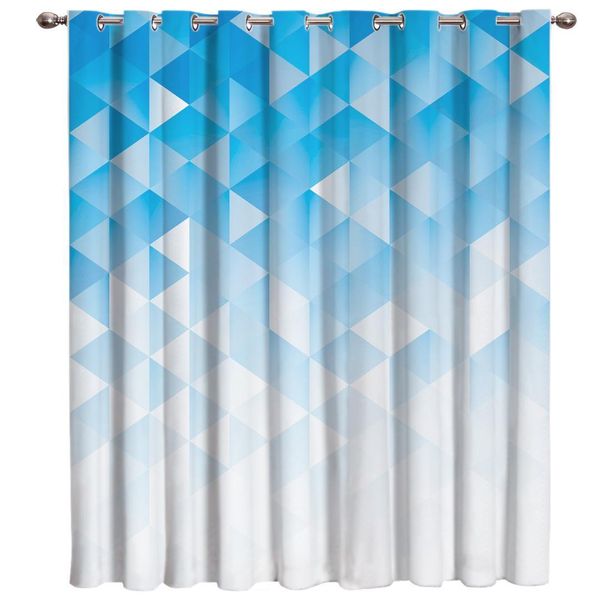 

geometric gradient with mosaic triangle pattern window treatments curtains valance window curtains dark living room blackout