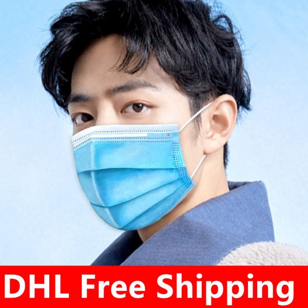 

dhl disposable face masks 3-layer anti dust breathable face mask mask