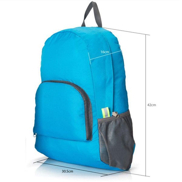 

designer-travel backpaczipper soild nylon back pack daily traveling women men shoulder bags folding bag