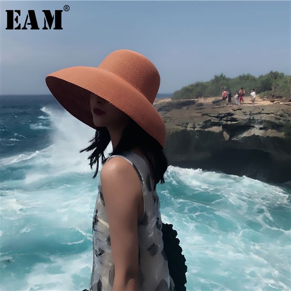 

eam] 2019 new spring summer round dome sunscreen temperament big hat fishermen hat women fashion tide all-match jr937