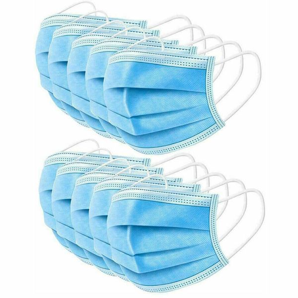 

disposable face mask daily three layer protective mask anti fog dust-proof non-woven disposable breathable face mask in stock mma3361