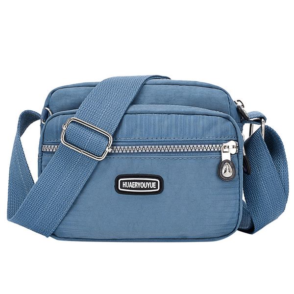 

women nylon shoulder bags 2019 solid simple causal waterproof elegant daily shopping messenger bag female crossbody bags