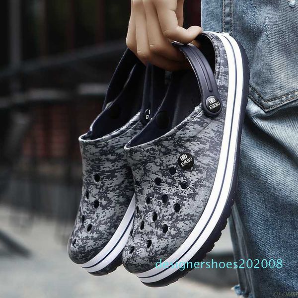 

hole sandals men shoes literide crocks crocse women sandalias zapatos de hombre shoes sandles sandals woman slippers d08, Black