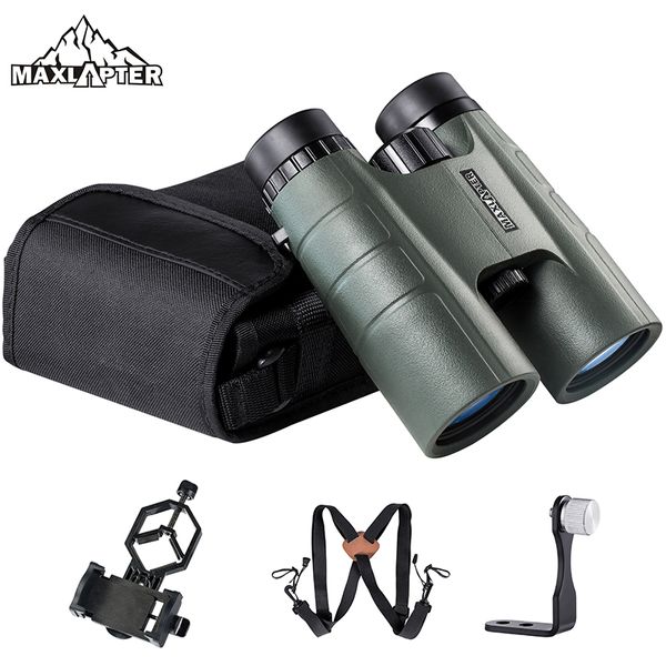 

hunting binoculars telescope 10x42 for concert hiking light weight jumelles portable bak4 prism optical for kids maxlapter