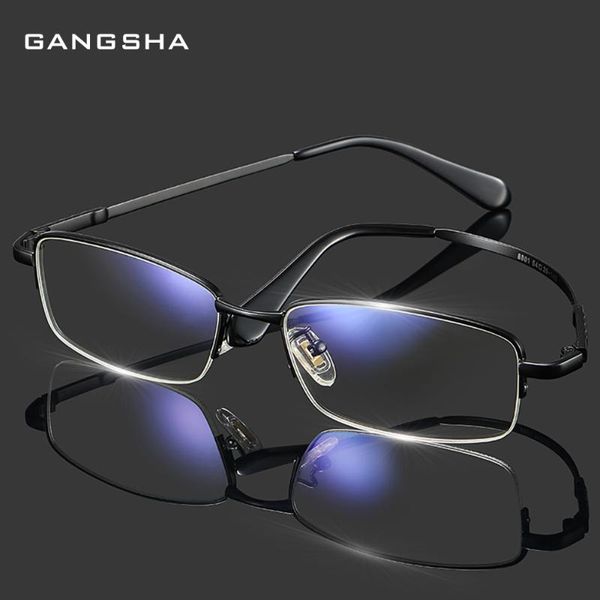 

new men's glasses frame blue light glasses spectacle frames eyewear eyeglasses frame square vintage classic business oculos 8801, Black