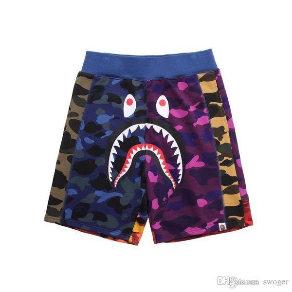 

подросток камуфляж цвет соответствия пляжные брюки прилив бренд мужчины женщины свободные хип-хоп черные брюки шорты, Black