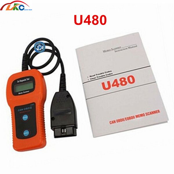 

низкая цена u480 obd2 obdii работает на всех 1996 can bus code scanner считыватель двигателя автомобильный диагностический сканер инструмент