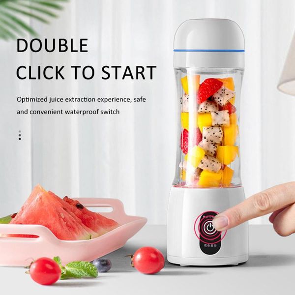 

400ml 6 blades portable electric juicer blenders blender bottle usb mini fruit food mixers extractor smoothie squeezer juice cup zybbp