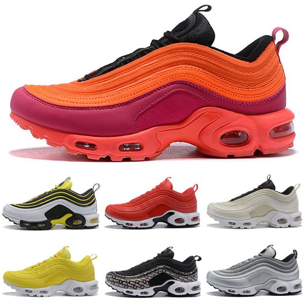 

2019 97 plu hoe yellow black 97 og hoe women men black white trainer neaker cu hion breathable ca ual hoe 36 45