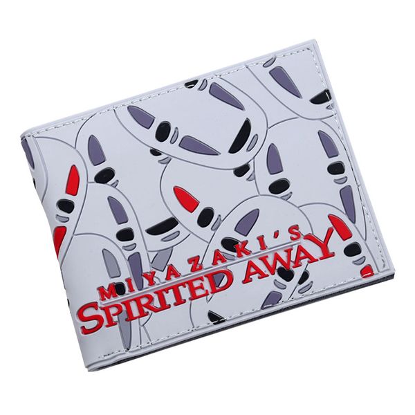 

new anime spirited away noface bi-fold wallet, Red;black