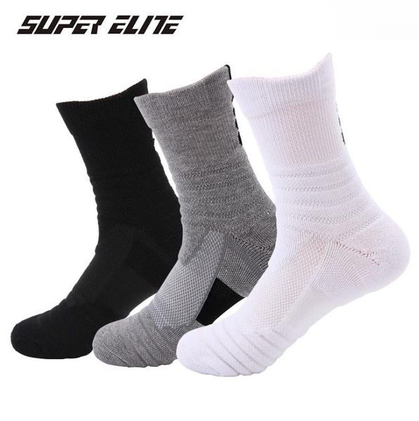 

men's socks, badminton running, outdoor elite socks,sweat absorption and skid-proof basketball socks, Black