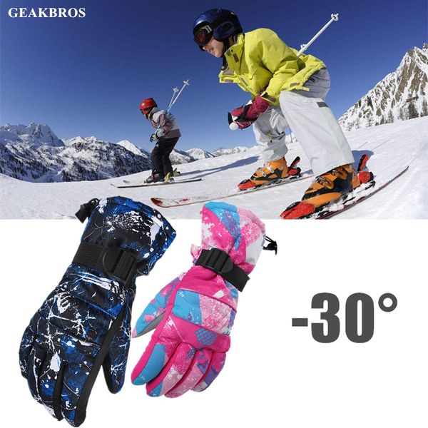 

winter warm mountain snowboard ski gloves waterproof men women cold snow skiing mittens waterproof snowmobile cycling gloves