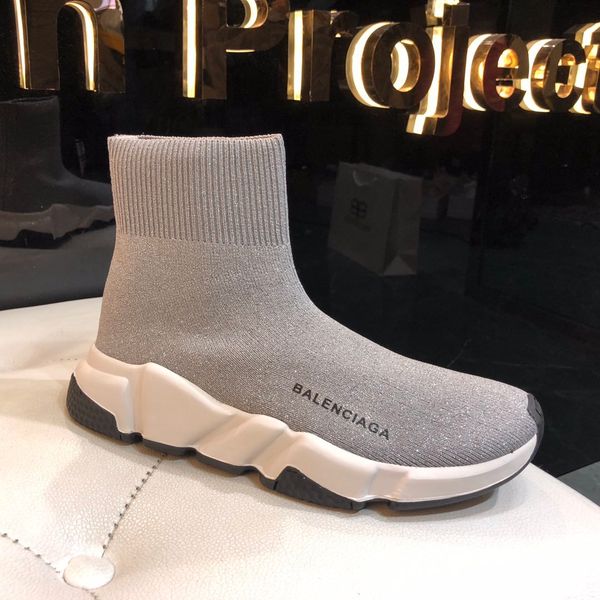 

2020 new lk1 high-quality women's casual sports shoes socks shoes couple models, fashionable wild flat shoes, box number 38-45