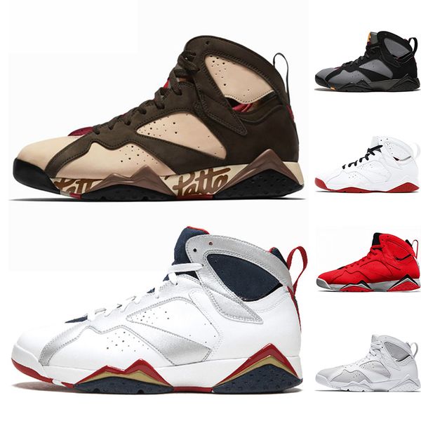 

Cheap 7 Patta 7s Men Basketball Shoes Bordeaux GMP Pure Money Mens Trainer Athletic Sports Sneakers Size 41-47 Drop Shipping