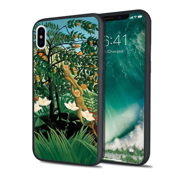 

coque luxury exotic landscape case for iphone 11 pro xs max xr 8 7 6s plus 5s se 5 case soft silicone cover.